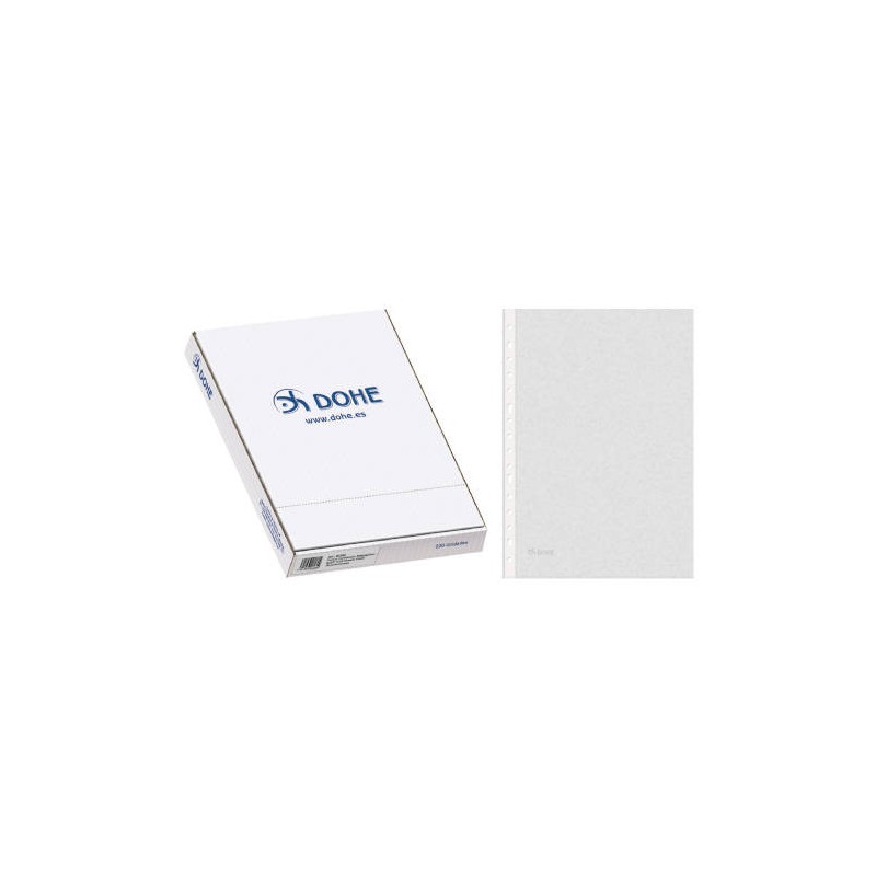 4257-CAJA 100 FUNDAS MULTITALADRO BASIC PLUS FOLIO 235X330 DOHE 90580