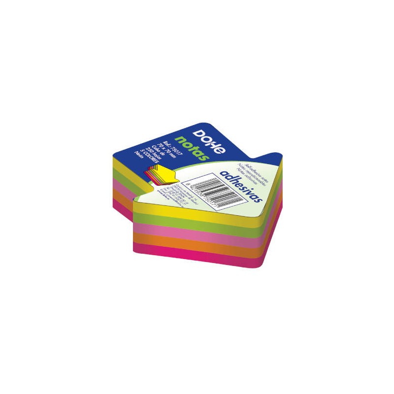 4283-CUBO FLECHA 250 NOTAS 5 COLORES SURTIDOS NEON 70X70 DOHE 75017 4283-CUBO FLECHA 250 NOTAS 5 COLORES SURTIDOS NEON 70X70 DOHE 75017