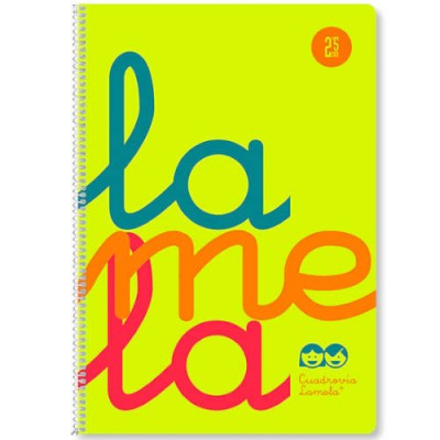 CUADERNO FOLIO PLASTIC RAYADO 3 MM 80 HOJAS 90 GRS AMARILLO LAMELA 7FTP003A