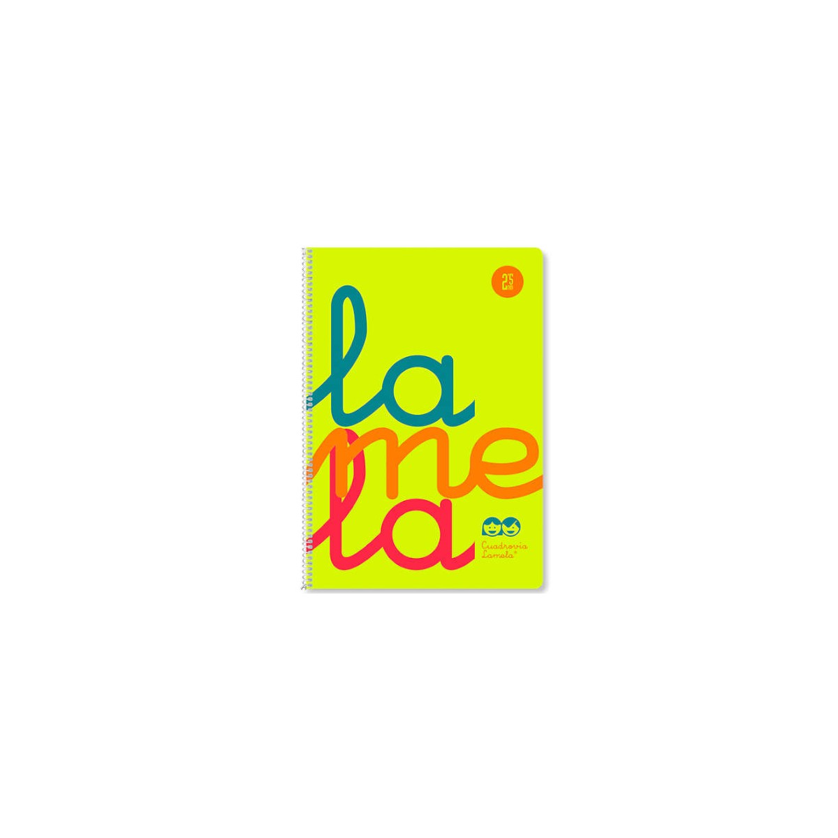 CUADERNO FOLIO PLASTIC RAYADO 3 MM 80 HOJAS 90 GRS AMARILLO LAMELA 7FTP003A