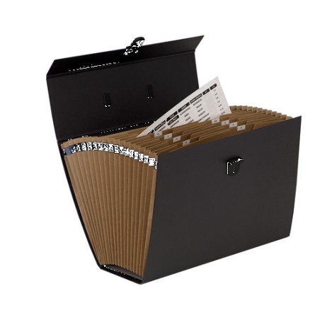 443-MALETIN CLASIFICADOR ACORDEON BASIC NEGRO BANKERS BOX 9352101
