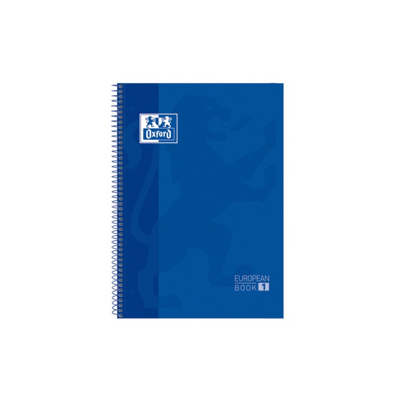 4434-CUADERNO EUROPEANBOOK 1 TAPA EXTRADURA A4+ 80 HOJAS 5X5 COLOR AZUL OSCURO OXFORD 100430197