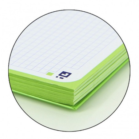 4439-CUADERNO EUROPEANBOOK 1 TAPA EXTRADURA A4+ 80 HOJAS 5X5 COLOR VERDE MANZANA OXFORD 100430199