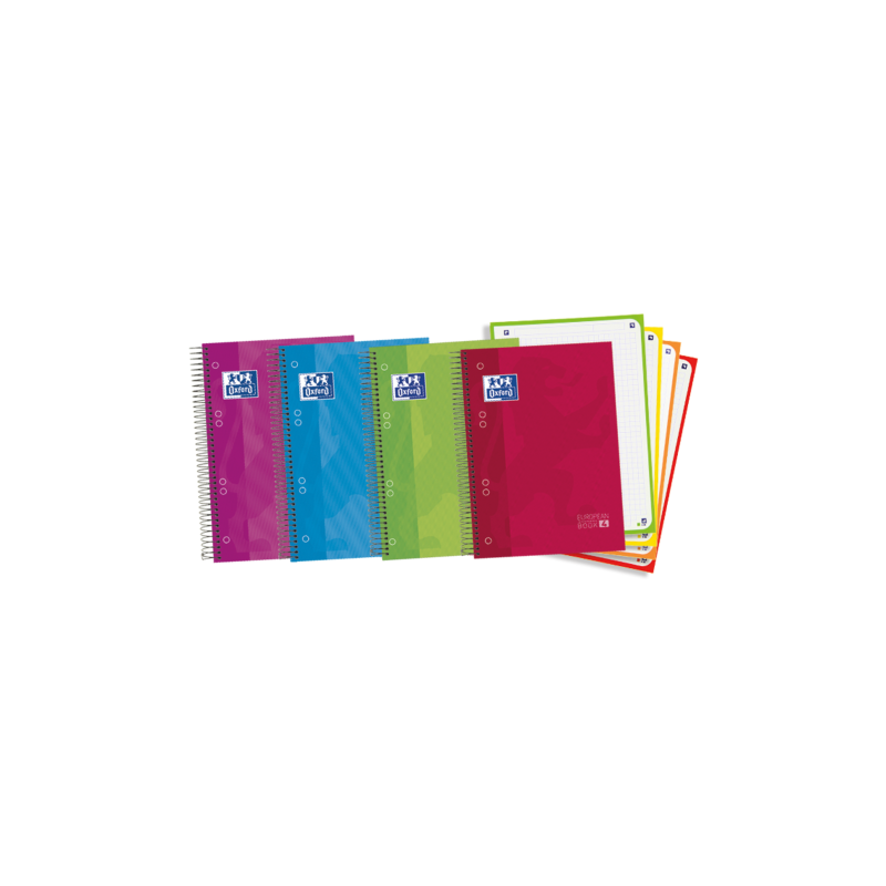 4450-Oxford Europeanbook 4 cuaderno y block A5 120 hojas Colores surtidos