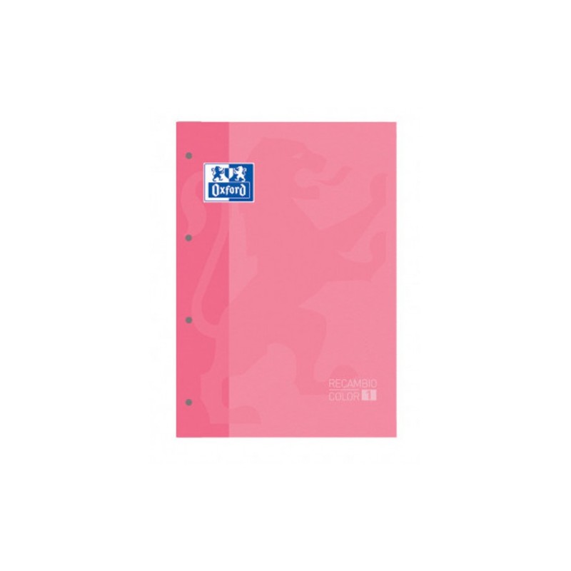 4467-BLOC ENCOLADO COLOR 1 TAPA BLANDA A4+ 80 HOJAS 5X5 COLOR ROSA CHICLE  OXFORD 400123681