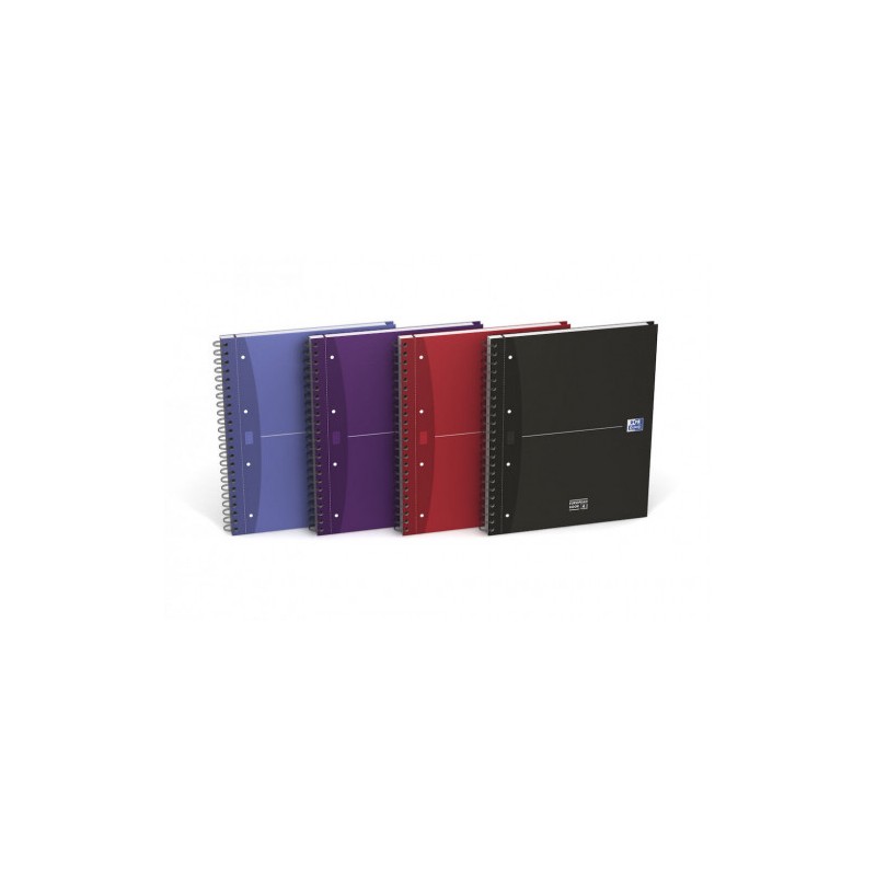 4477-CUADERNO EUROPEANBOOK 4 TAPA EXTRADURA A4+ 120 HOJAS 5X5 COLORES SURTIDOS ESSENTIALS OXFORD 100104738