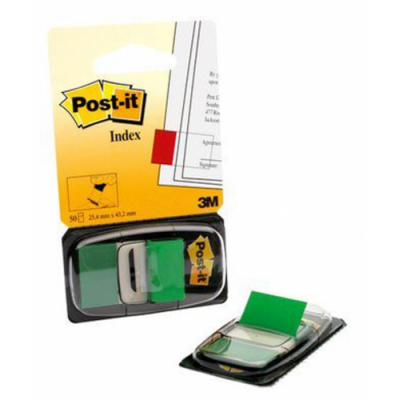 PACK 12 DISPENSADORES DE 50 UNIDADES INDEX VERDE 254X431 POST IT 3M6803