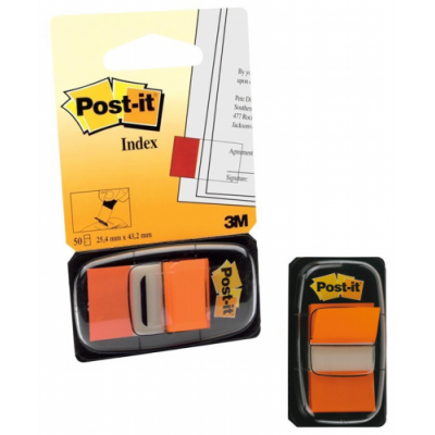 PACK 12 DISPENSADORES DE 50 UNIDADES INDEX NARANJA 254X431 POST IT 3M6804