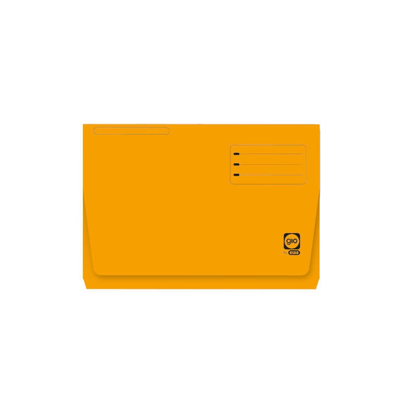 4532-SUBCARPETA CON BOLSA Y SOLAPA INTENSAS 320 GRS FOLIO COLOR AMARILLO GIO 400040683