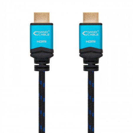4584-Nanocable Cable HDMI V2.0 4K@60GHz 18 Gbps A/M-A/M, negro, 5.0 m.