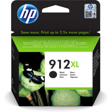 4662-HP CARTUCHO TINTA HP 912XL NEGRO OJ 8022 (3YL84AE)