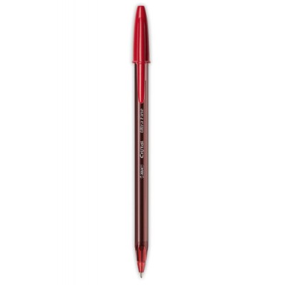 BIC Cristal Exact Rojo Boligrafo Ultrafino 20 piezas