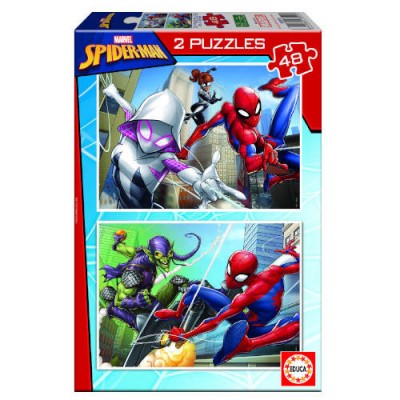 PUZZLE 2x48 SPIDER MAN DE 4 6 ANOS EDUCA BORRAS 18099