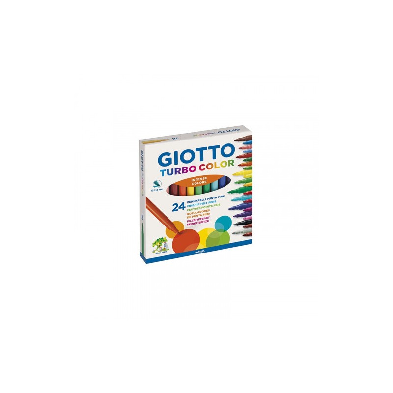 4865-ESTUCHE 24 ROTULADORES TURBO COLOR GIOTTO F417000