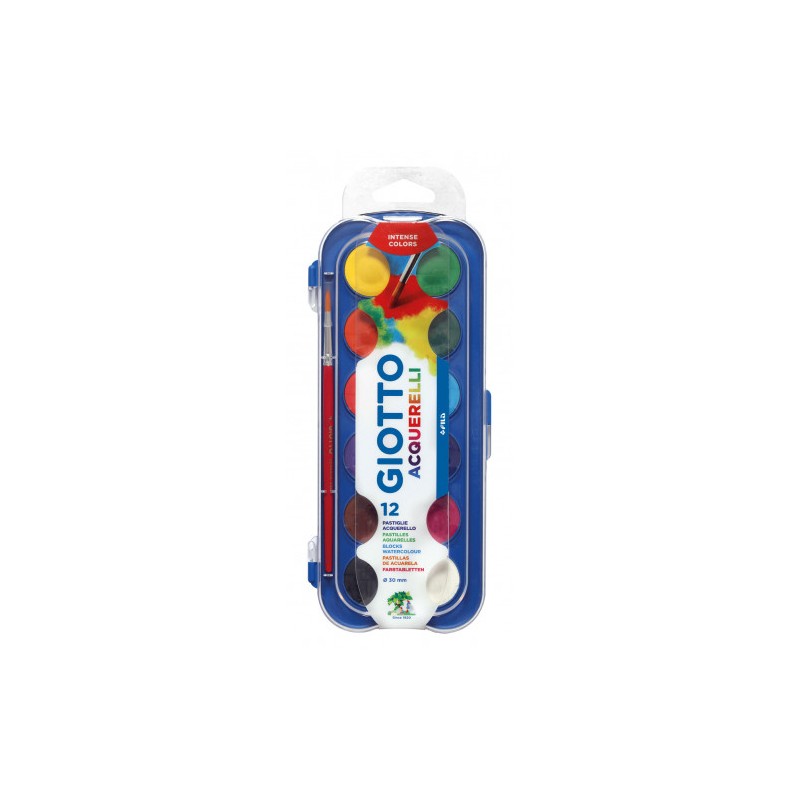4873-ESTUCHE 12 ACUARELAS 30MM GIOTTO F351200