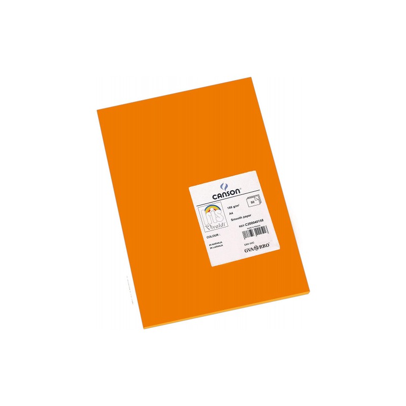 4901-PAQUETE 50 HOJAS CARTULINA IRIS A4 185G NARANJA GUARRO CANSON C200040158 4901-PAQUETE 50 HOJAS CARTULINA IRIS A4 185G NARANJA GUARRO CANSON C200040158