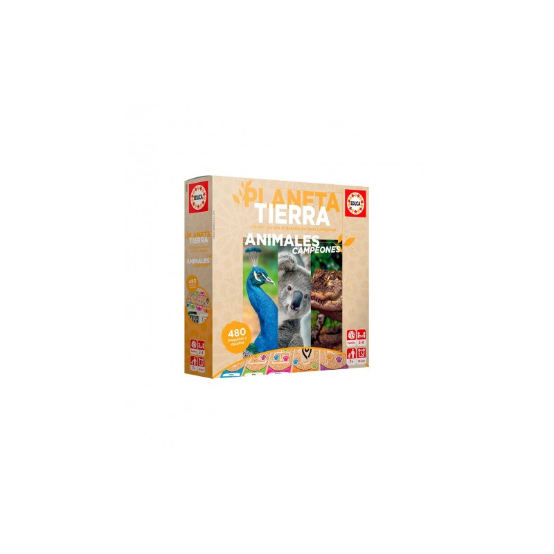 4932-JUEGO PLANETA TIERRA - ANIMALES CAMPEONES EDUCA BORRAS 18708