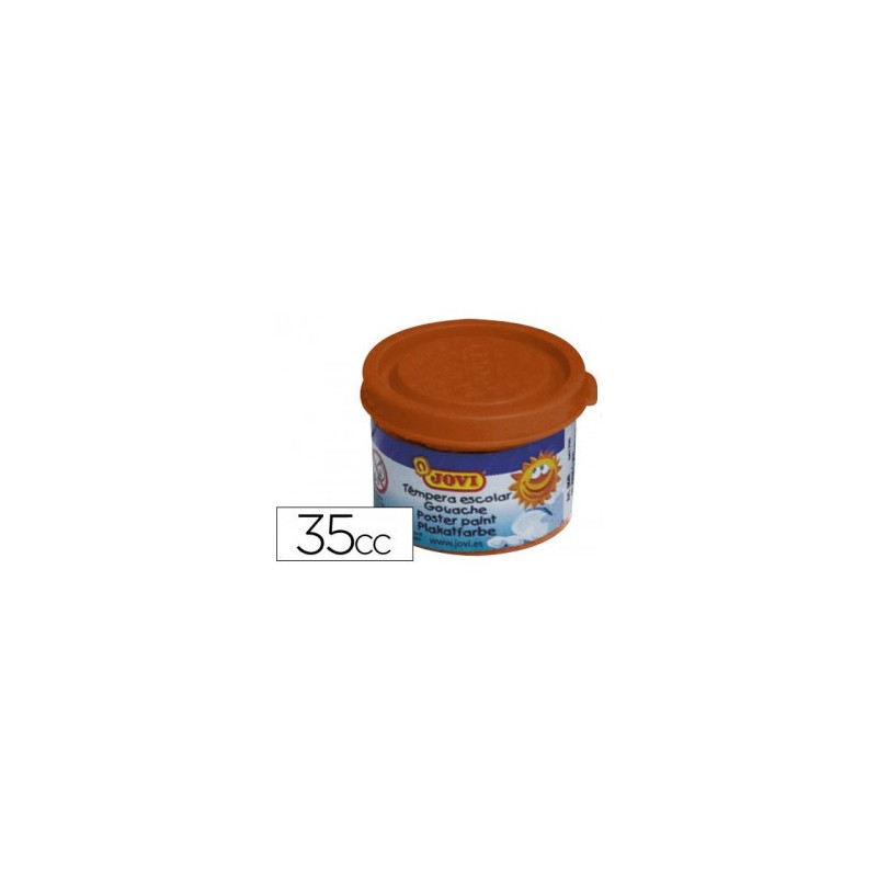 4976-ESTUCHE TEMPERA ESCOLAR 5 BOTES 35 ML - MARRON JOVI 50312
