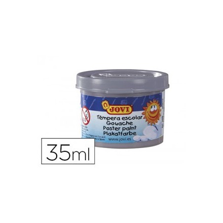 4982-ESTUCHE TEMPERA ESCOLAR 5 BOTES 35 ML - PLATA JOVI 50337