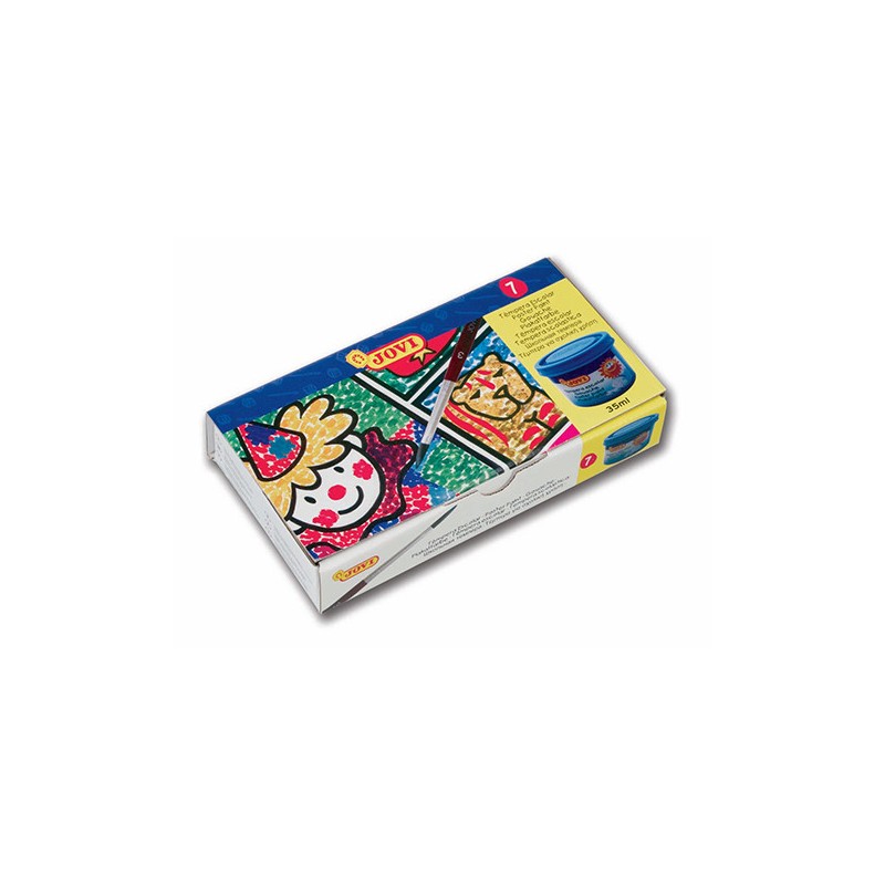 4984-ESTUCHE TEMPERA ESCOLAR 7 BOTES 35 ML COLORES SURTIDOS + PINCEL JOVI 507 4984-ESTUCHE TEMPERA ESCOLAR 7 BOTES 35 ML COLORES SURTIDOS + PINCEL JOVI 507