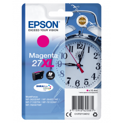 Epson Alarm clock Singlepack Magenta 27XL DURABrite Ultra Ink