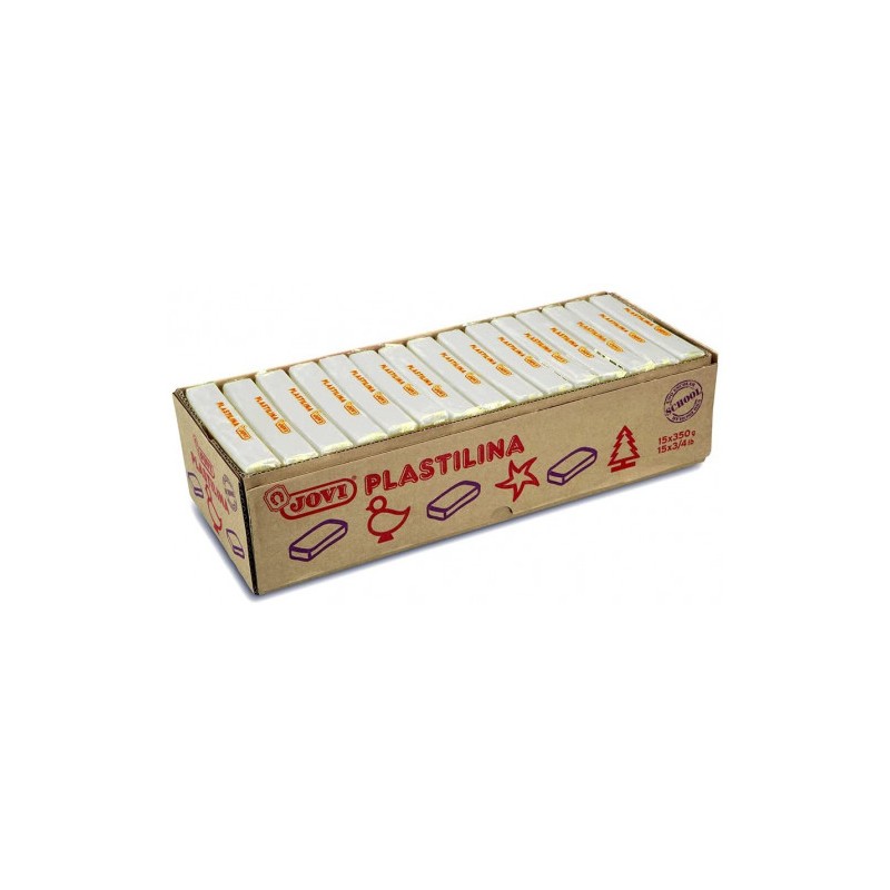 5021-CAJA 15 PASTILLAS PLASTILINA 350 G - BLANCO JOVI 7201 5021-CAJA 15 PASTILLAS PLASTILINA 350 G - BLANCO JOVI 7201