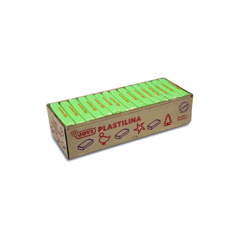 5030-CAJA 15 PASTILLAS PLASTILINA 350 G - VERDE CLARO JOVI 7210 5030-CAJA 15 PASTILLAS PLASTILINA 350 G - VERDE CLARO JOVI 7210