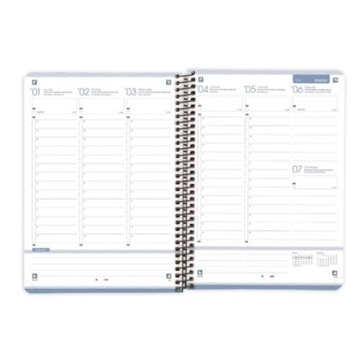 AGENDA 2024 LIVEGO A5 15X21CM SEMANA VISTA COLOR NEGRO OXFORD 400178544