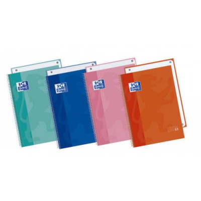 CUADERNO EUROPEANBOOK 1 TAPA EXTRADURA A5 80 HOJAS 5X5 COLORES SURTIDOS OXFORD 400053289