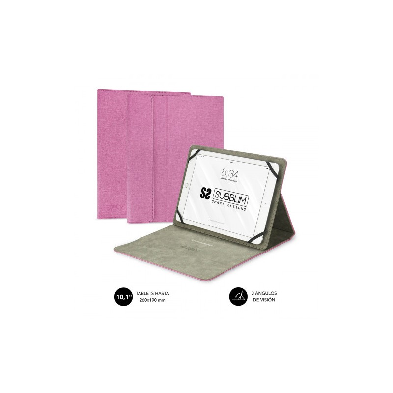 5070-SUBBLIM Funda Tablet Clever Stand Tablet Case 10,1" Pink 5070-SUBBLIM Funda Tablet Clever Stand Tablet Case 10,1" Pink
