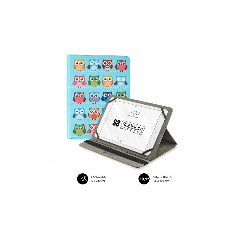 5078-SUBBLIM Funda Tablet Universal TRENDY CASE OWLS 10.1" 5078-SUBBLIM Funda Tablet Universal TRENDY CASE OWLS 10.1"