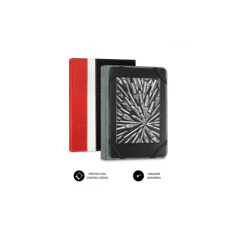 5084-SUBBLIM Funda Libro Electronico Clever Ebook Case 6" Red 5084-SUBBLIM Funda Libro Electronico Clever Ebook Case 6" Red