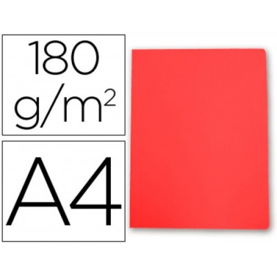 SUBCARPETA SIMPLES PASTEL 180 GRS A4 COLOR ROJO GIO 400040551