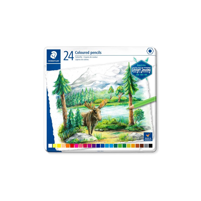 5208-ESTUCHE METALICO CON 24 LAPICES, COLORES SURTIDOS STAEDTLER 146C M24 5208-ESTUCHE METALICO CON 24 LAPICES, COLORES SURTIDOS STAEDTLER 146C M24