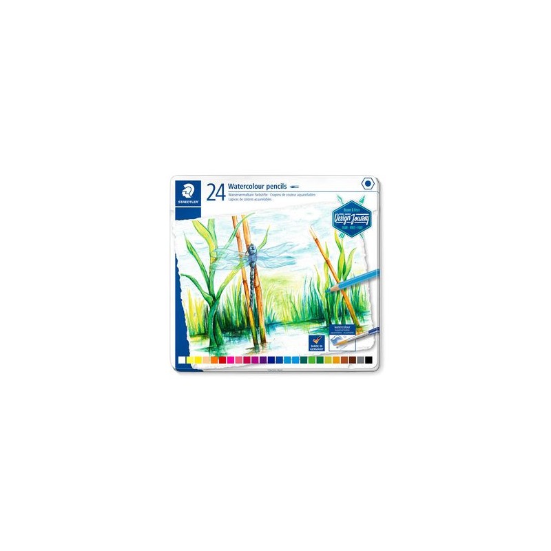 5214-ESTUCHE DE METAL CON 24 LAPICES, COLORES SURTIDOS STAEDTLER 14610C M24 5214-ESTUCHE DE METAL CON 24 LAPICES, COLORES SURTIDOS STAEDTLER 14610C M24