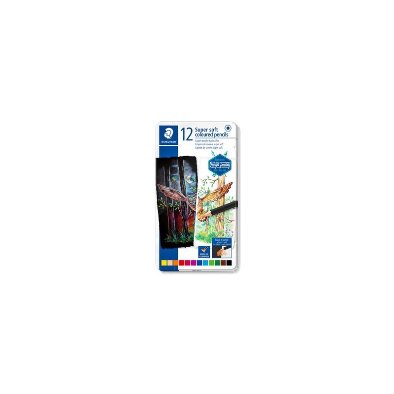 5216-ESTUCHE DE METAL CON 12 LAPICES, COLORES SURTIDOS STAEDTLER 149C M12 5216-ESTUCHE DE METAL CON 12 LAPICES, COLORES SURTIDOS STAEDTLER 149C M12