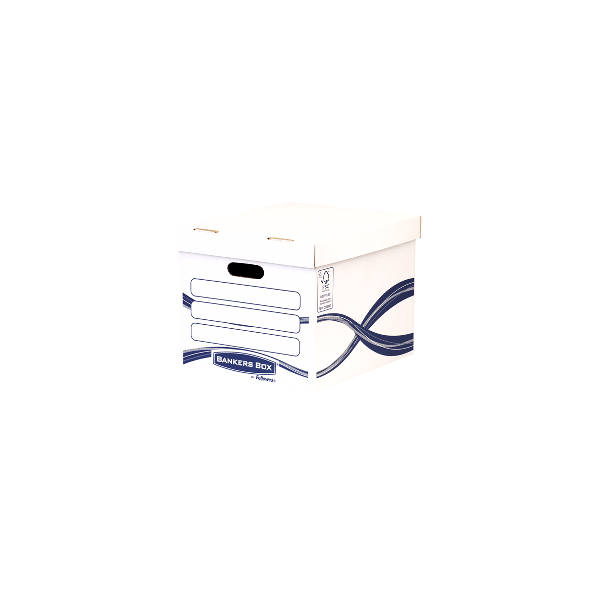 Fellowes 4460801 caja de almacenaje Rectangular Papel Azul Blanco