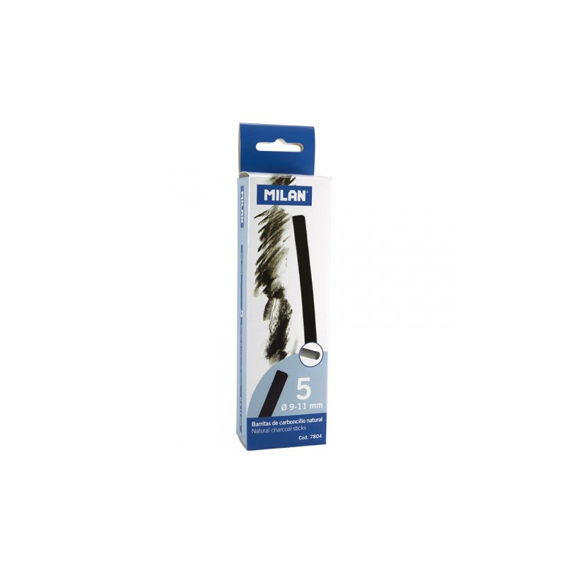 5371-CAJA 5 BARRITAS DE CARBONCILLO NATURAL DIAMETRO 9-11MM MILAN 7804 5371-CAJA 5 BARRITAS DE CARBONCILLO NATURAL DIAMETRO 9-11MM MILAN 7804