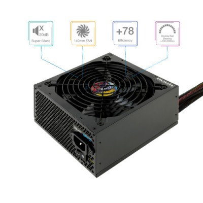 TooQ TQAPOLO 750SP unidad de fuente de alimentacion 750 W 204 pin ATX ATX Negro