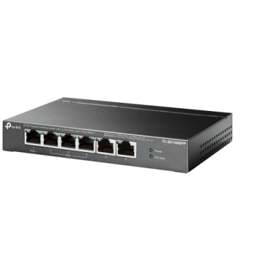 TP Link TL SG1006PP switch No administrado Gigabit Ethernet 10 100 1000 Energia sobre Ethernet PoE Gris