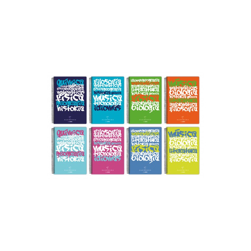 5392-CUADERNO POLIPROPILENO UNICLASIC FOLIO 80 HOJAS 90GR. 1 LINEA COLORES SURTIDOS GUERRERO 88423298