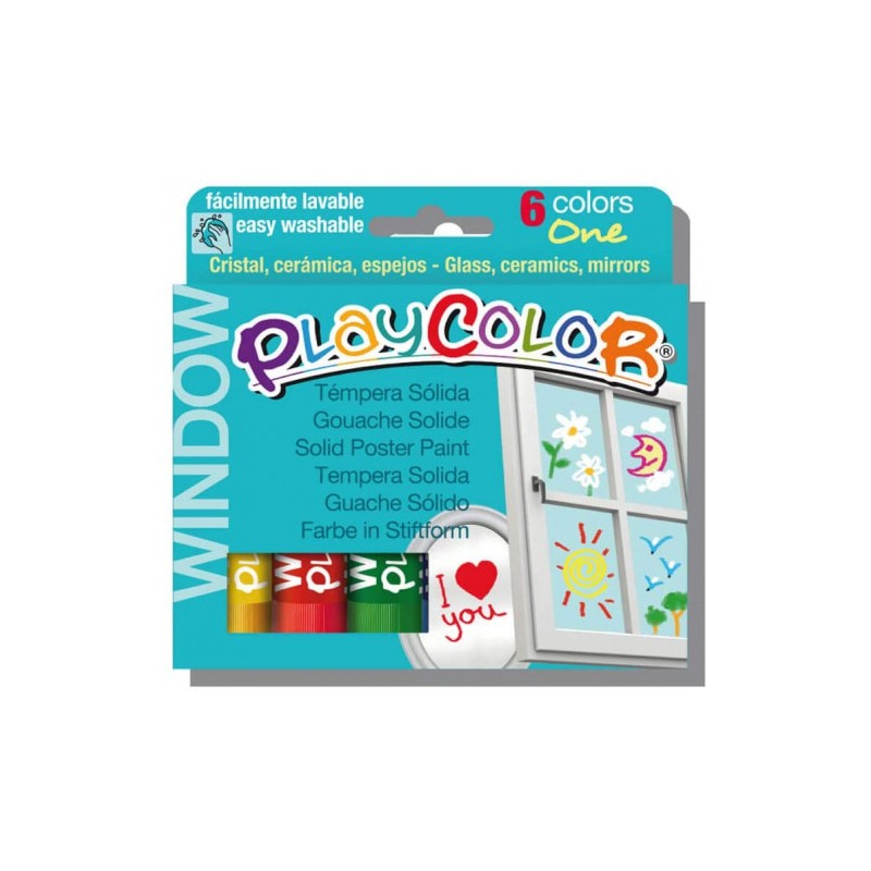 5423-ESTUCHE WINDOW ONE 6 COLORES SURTIDOS PLAYCOLOR 02001