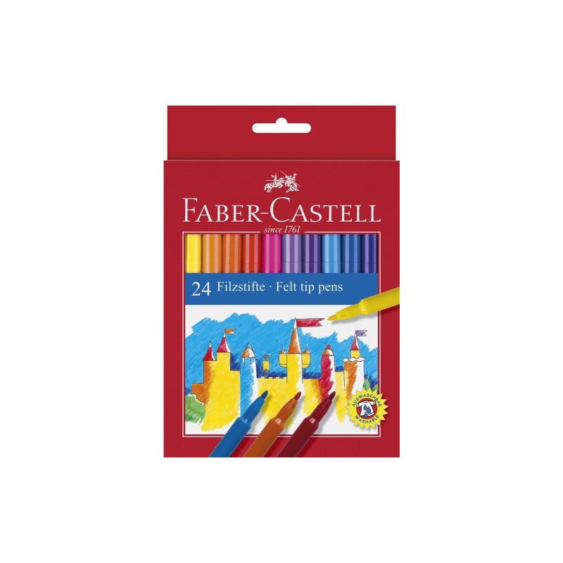 5442-ESTUCHE CARTON 24 ROTULADORES ESCOLARES FABER CASTELL 554202 5442-ESTUCHE CARTON 24 ROTULADORES ESCOLARES FABER CASTELL 554202