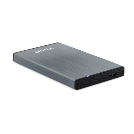 5455-TooQ TQE-2527G caja para disco duro externo Caja de disco duro (HDD) Negro, Gris 2.5"