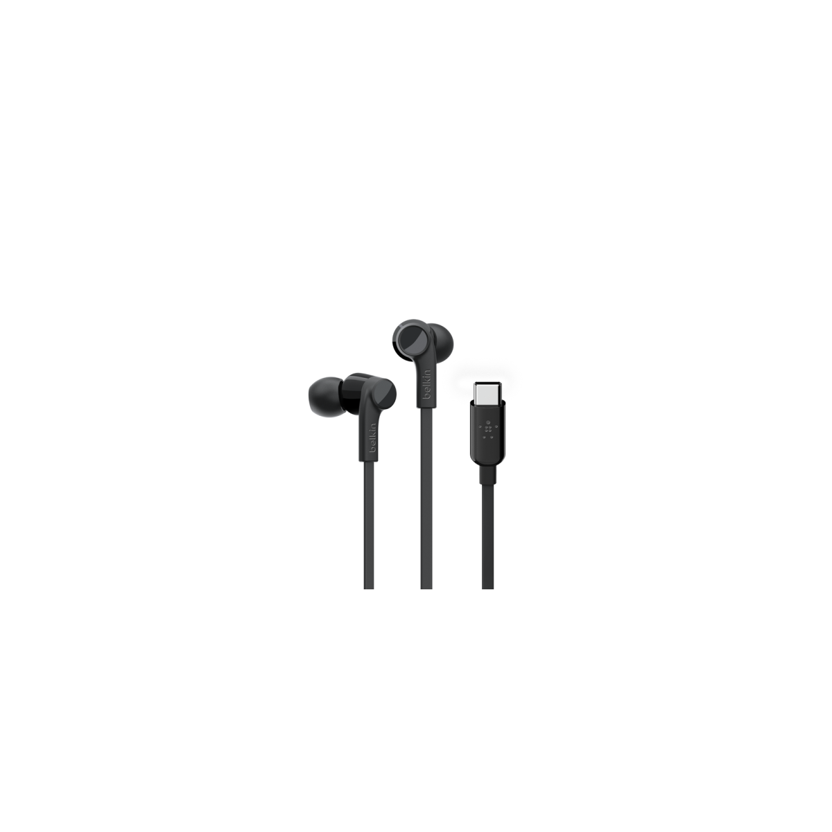 Belkin ROCKSTAR Auriculares Alambrico Dentro de oido Llamadas Musica USB Tipo C Negro