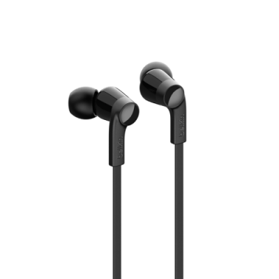 Belkin ROCKSTAR Auriculares Alambrico Dentro de oido Llamadas Musica USB Tipo C Negro