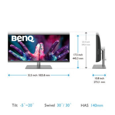 Benq PD3420Q 864 cm 34 3440 x 1440 Pixeles Quad HD LED Gris