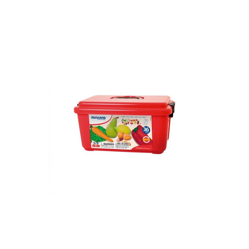 5532-JUEGO FRUTAS HORTALIZAS Y FRUTOS SECOS 36 PIEZAS MINILAND 30811