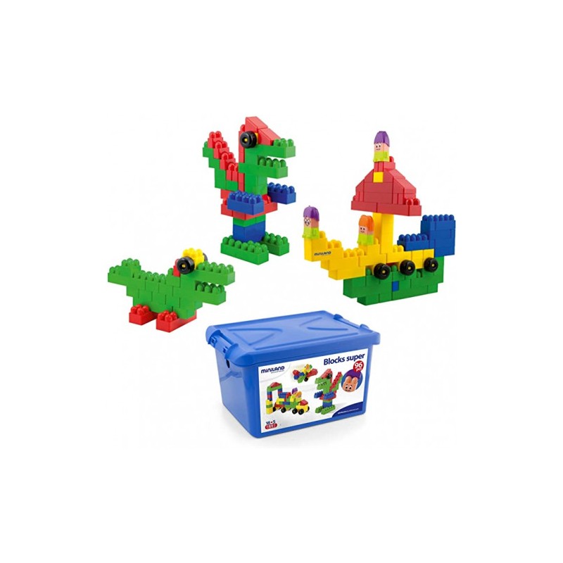 5550-JUEGO SUPER BLOCKS 96 PIEZAS MINILAND 32338