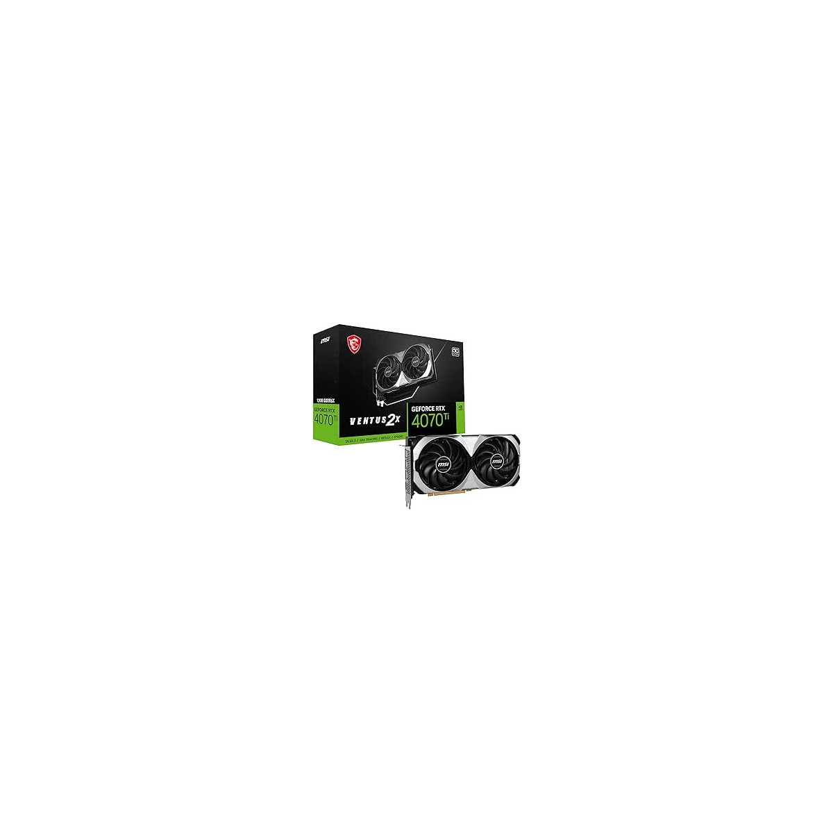 VGA MSI RTX 4070 TI VENTUS 2X 12G OCNVRTX4070TI12GBGDDR6X192BIT3DP1HDMI2 VENTILADORES